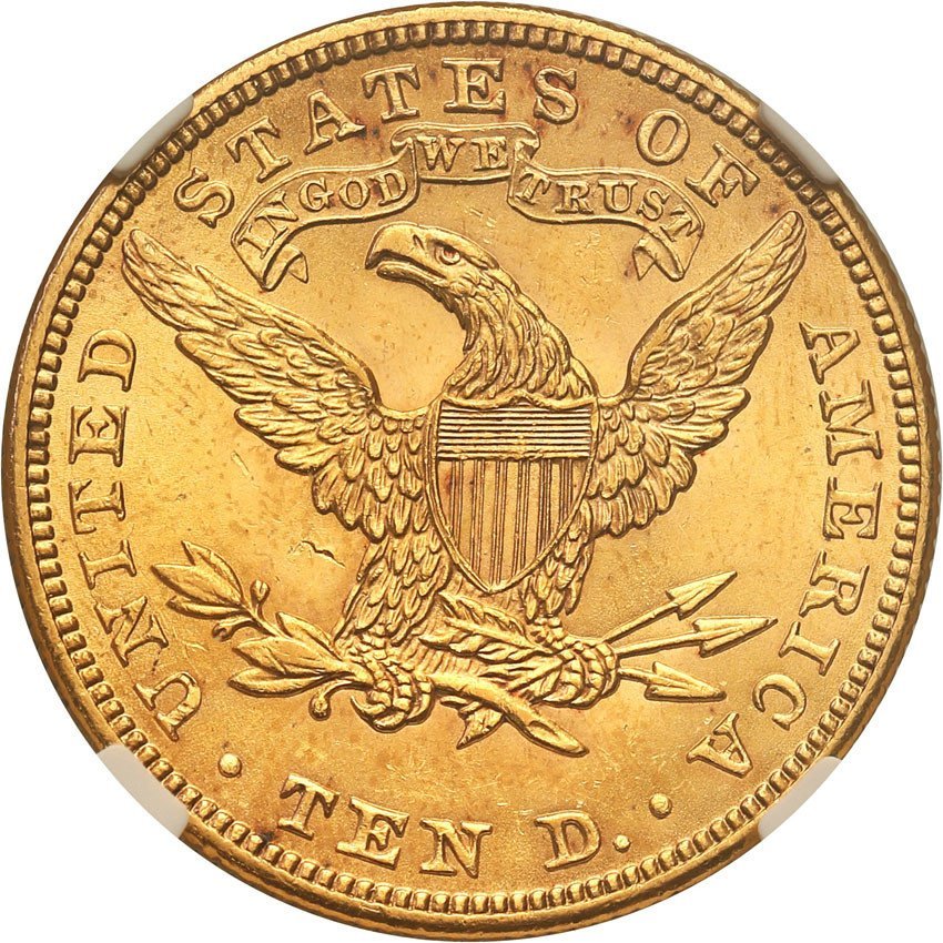 USA. 10 dolarów 1901 Filadelfia NGC MS64